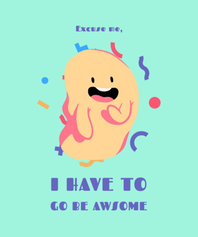 T-Shirt Design Generator for Kids with a Funny Cartoon