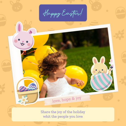 Adorable Instagram Post Maker with an Easter Theme