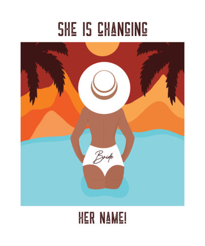 Relaxed T-Shirt Design Maker for a Bride-To-Be