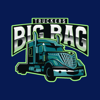 Trucking Company Logo Maker with a Trailer Graphic