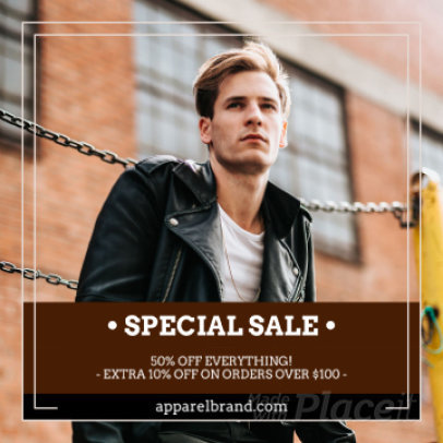 Instagram Video Maker for a Clothing Brand Sale Announcement