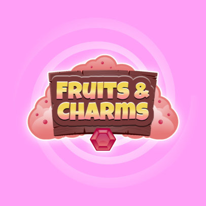 Magical Looking Logo Maker for a Fruity Mobile Game