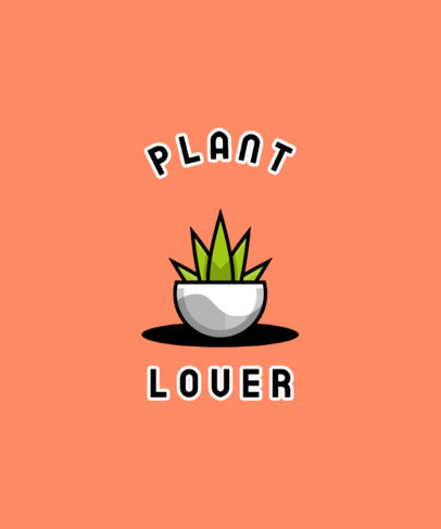 T-Shirt Design Generator with a Plant Icon