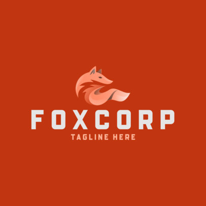 Logo Maker Featuring an Abstract Fox Icon