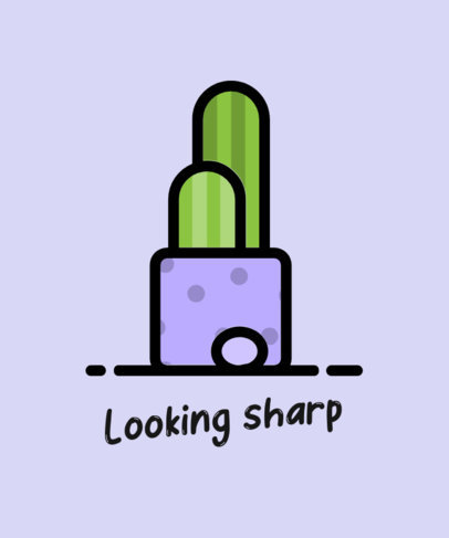 T-Shirt Design Generator with a Cactus Plant Graphic