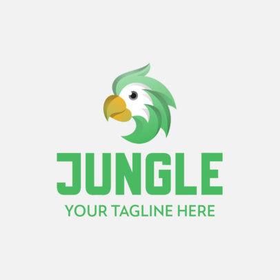 Company Logo Creator with a Friendly Parrot Graphic