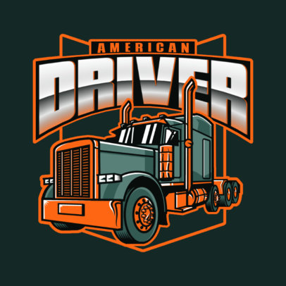Transportation Company Logo Creator with a Powerful Truck Graphic