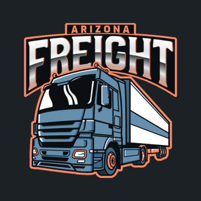 Moving Company Logo Maker Featuring a Neat Trailer Truck