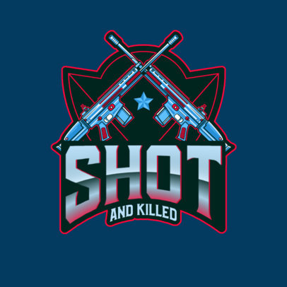 Gaming Logo Creator Featuring Rifle Graphics