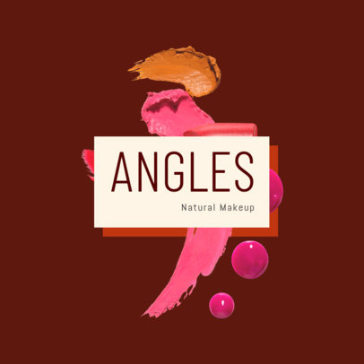 Beauty Logo Generator with Lipstick Strokes