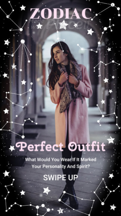 Instagram Story Video Maker for Fashion Influencers with a Zodiac Theme