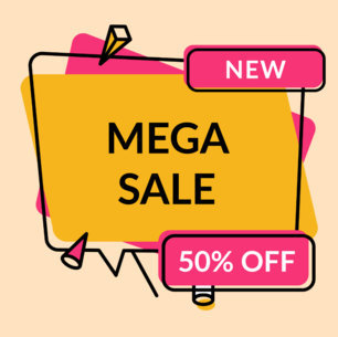 Sticker Design Template for Special Promos 