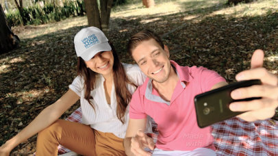 Dad Hat Video Featuring Two Friends at a Park 
