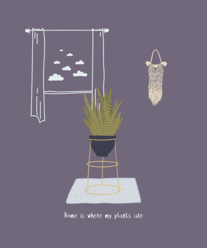 Illustrated T-Shirt Design Maker for Plant Enthusiasts 