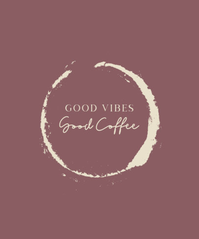 Quote T-Shirt Design Template Featuring Circle Stains 460a-el1