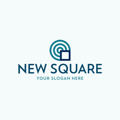 Company Logo Maker with a Circular Abstract Graphic