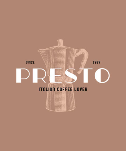 T-Shirt Design Maker With Coffee-Themed Illustrations