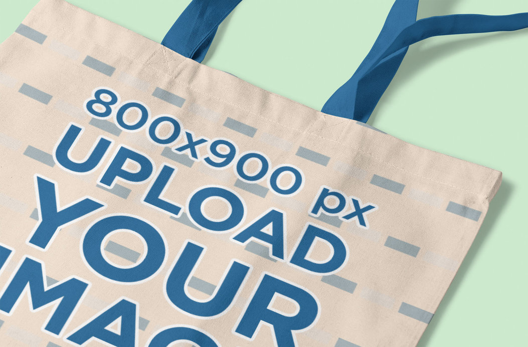 Mockup of a Tote Bag Placed on a Customizable Surface