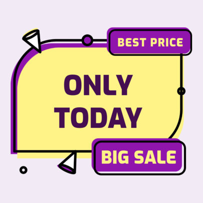 Sticker Design Maker for a Big Sale with Modern Graphics