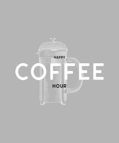 T-Shirt Design Generator for French Press Coffee Enthusiasts