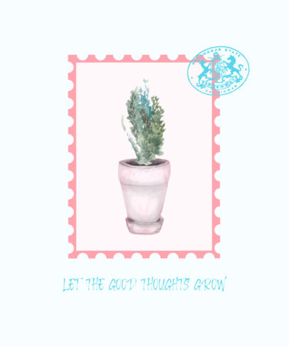 Quote T-Shirt Design Template for a Plantsman 526a-el1