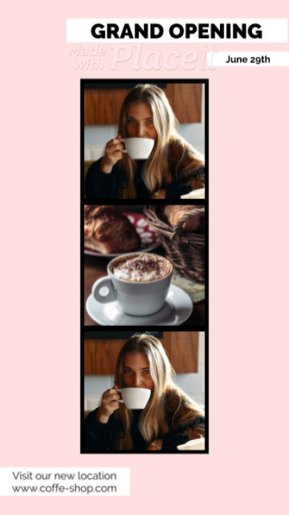 Instagram Story Video Maker with Animated Image Boxes