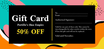 Gift Certificate Design Creator for a Price Discount