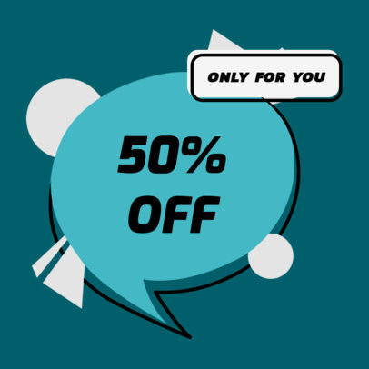 Sticker Design Creator for a Discount Offer 2337i