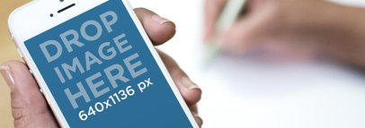 Writing White iPhone 5 Table Wide