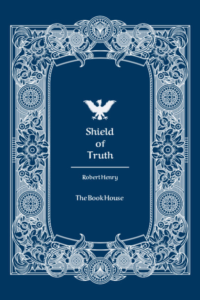 Book Cover Maker for a Fantasy Novel with Heraldry Creatures