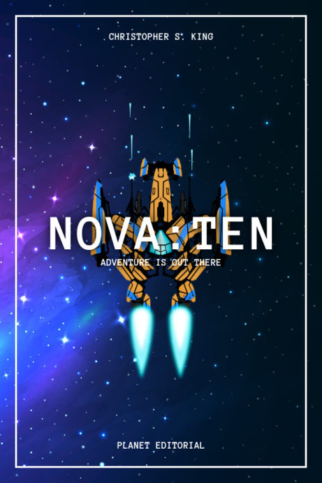Placeit - Science Fiction-Genre Book Cover Maker with Spaceship Graphics