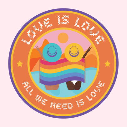 LGBTQ-Themed Sticker Design Generator 