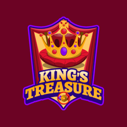 Mobile Gaming Logo Generator with a King's Crown Graphic