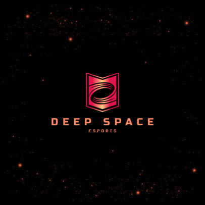 Space-Themed Logo Maker for Gaming Squads Featuring a Minimal Graphic 3035h