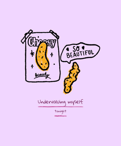 T-Shirt Design Generator Featuring an Undervalue Quote 2335p 