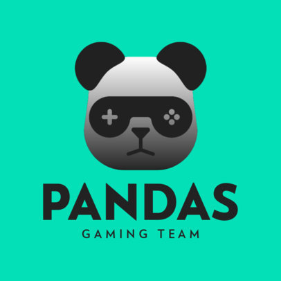 Logo Maker with a Gamer Panda Mascot