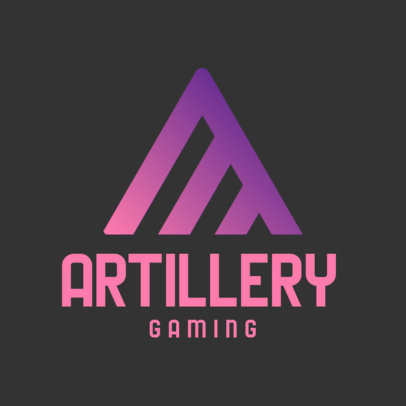 Gaming Logo Maker with a Minimalistic Geometric Icon
