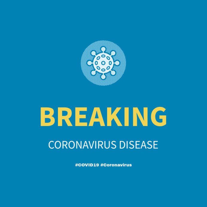 Breaking News Instagram Post Template for a COVID-19 Awareness