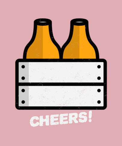 Fun T-Shirt Design Generator with Minimalistic Beer Graphics