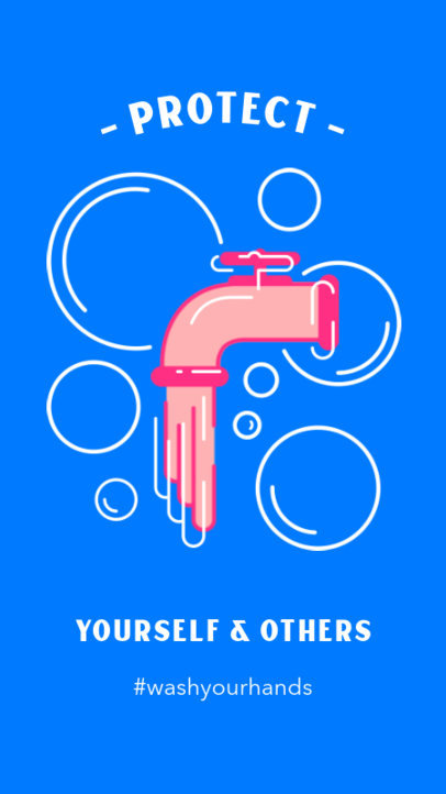 Instagram Story Design Template for a COVID-19 Prevention Campaign 