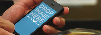 Black iPhone 5 Credit Card Terminal Wide