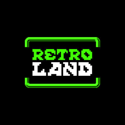 Gaming Logo Generator with a Retro Typography 