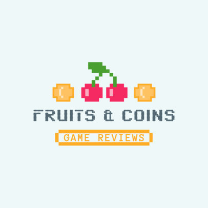 Logo Maker for a Retro Video Game with Pixel Graphics