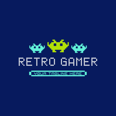 Logo Generator for Gamers With Retro Pixel Art Graphics 