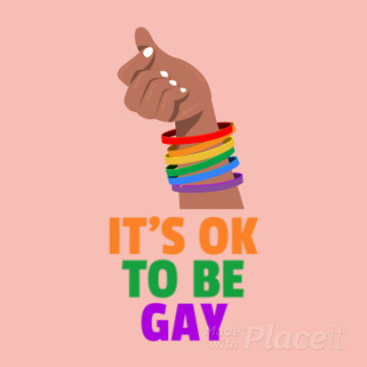 Pride Instagram Post Video Maker Featuring a Quote 