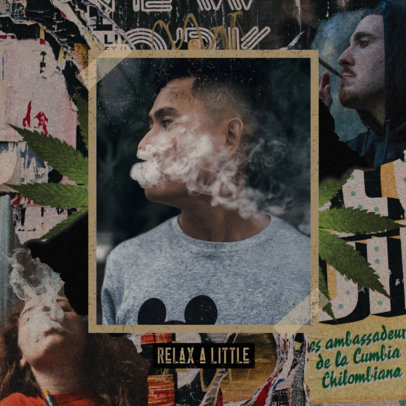 Instagram Post Maker with 420 Day-Related Quotes