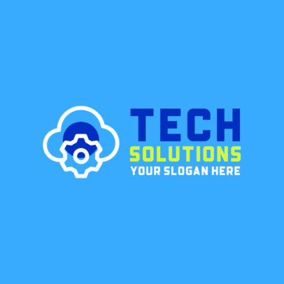 Logo Maker Featuring Modern Technology Graphics