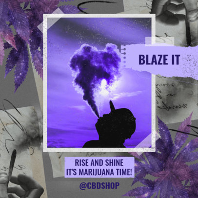 Cool Instagram Post Generator for Weed Smokers 2374i