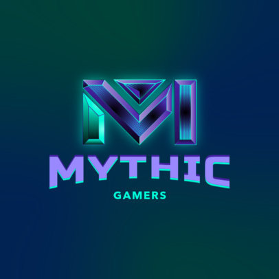 Logo Maker for a Streaming Channel with Extruded Graphics 3070a