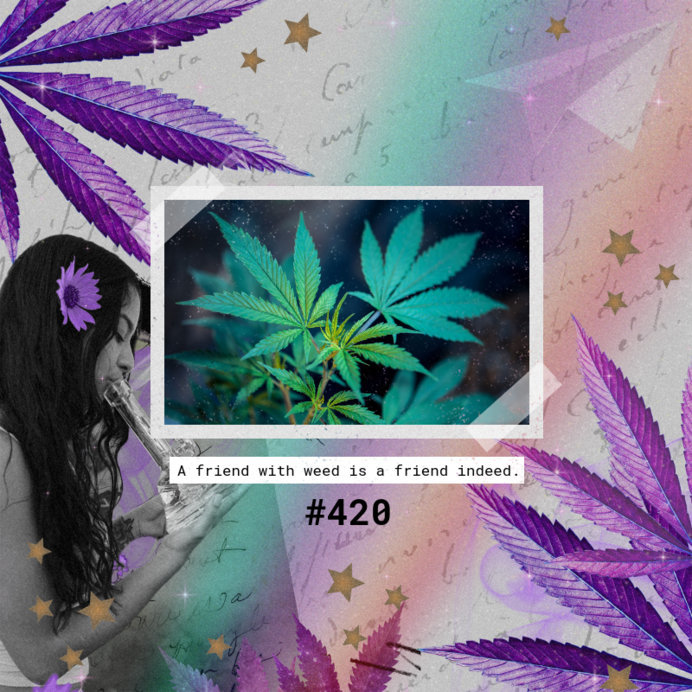 420-Allusive Instagram Post Generator With a Cannabis Quote